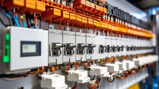 Withdrawable air circuit breaker during a maintenance inspection