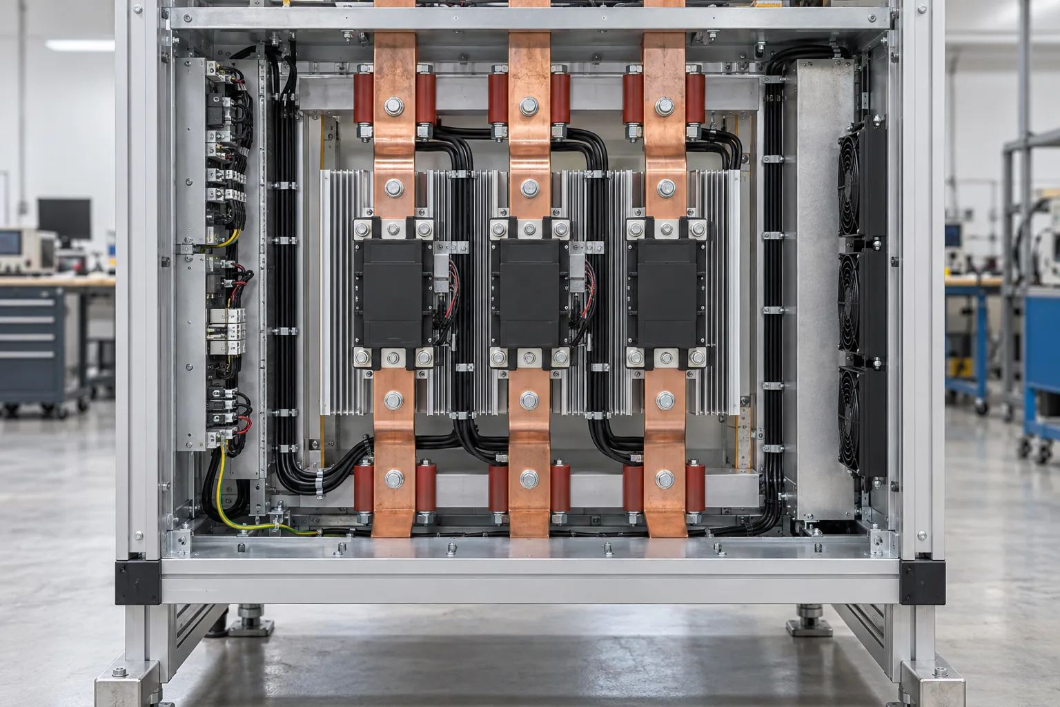 solid-state circuit breaker concept installed in a realistic electrical distribution setting
