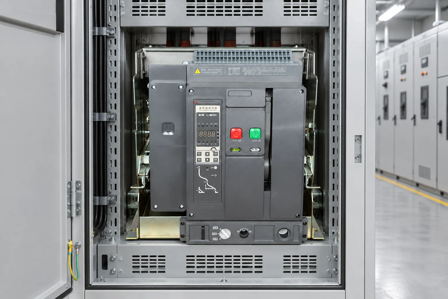 W9 WEW1-1000 air circuit breaker installed in low-voltage switchgear