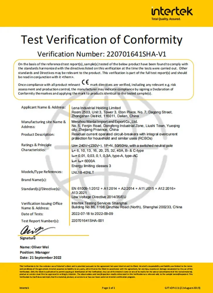 1P+N-RCBO-CE-Certification