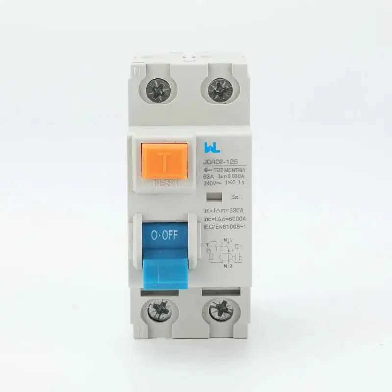 MCCB circuit breaker 2 Pole RCD residual current circuit breaker Type AC or Type A RCCB JCRD2-125 Gallery image 1