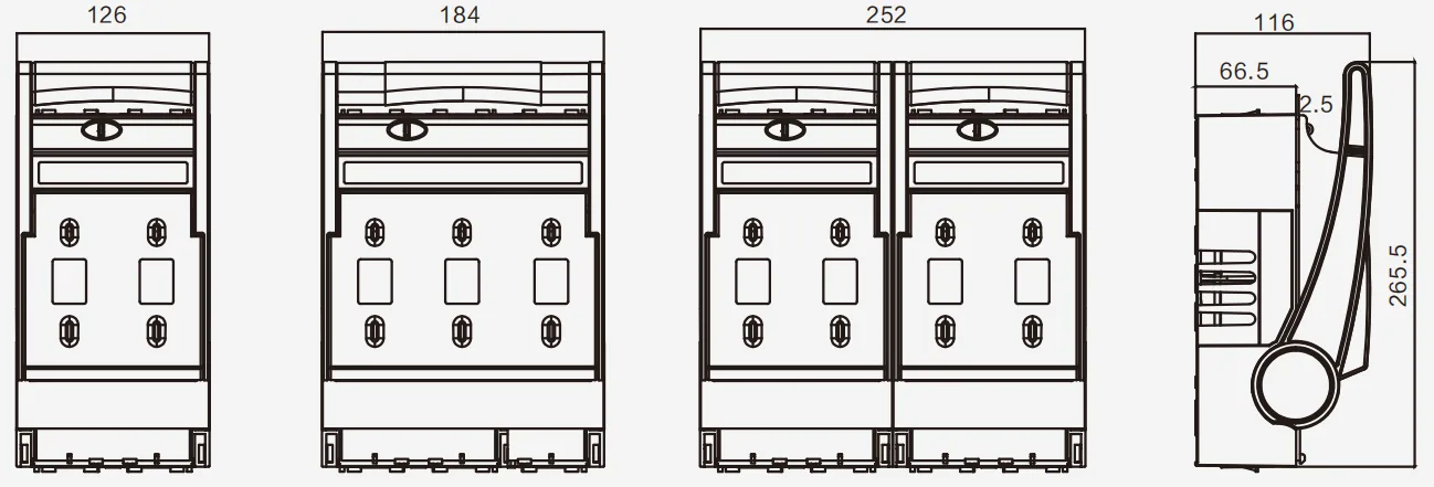 Isolating Switches WLLP-250 Isolating Switches 250A detail image 1