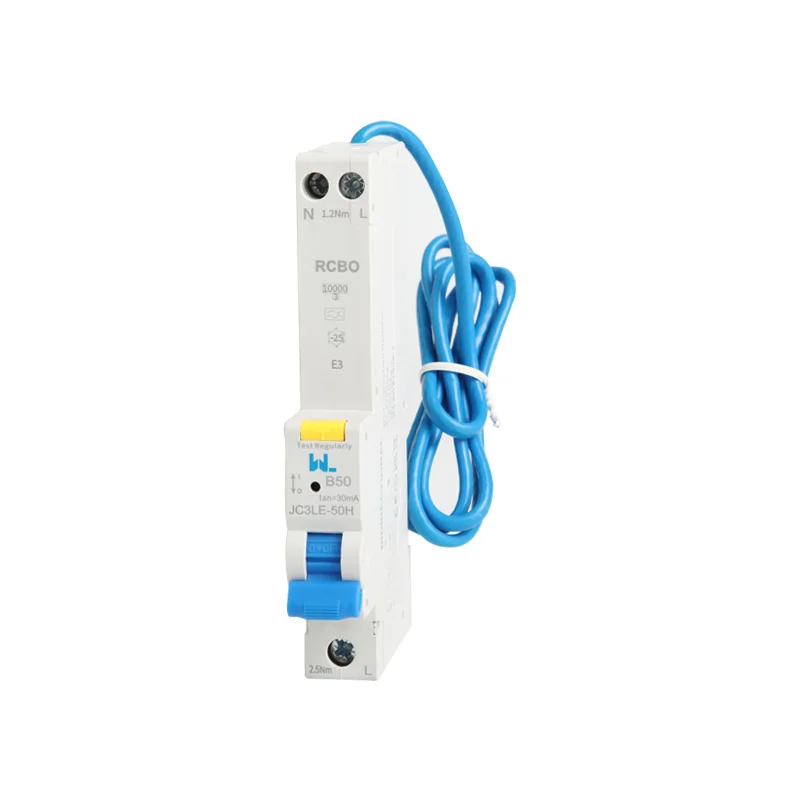 JC3LE-50H 1P+N mini RCBO single Module 10kA Gallery image 3