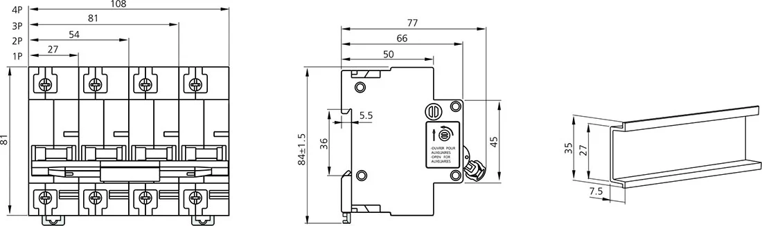 Miniature Circuit Breaker JCB1-125 6kA/10kA detail image 3