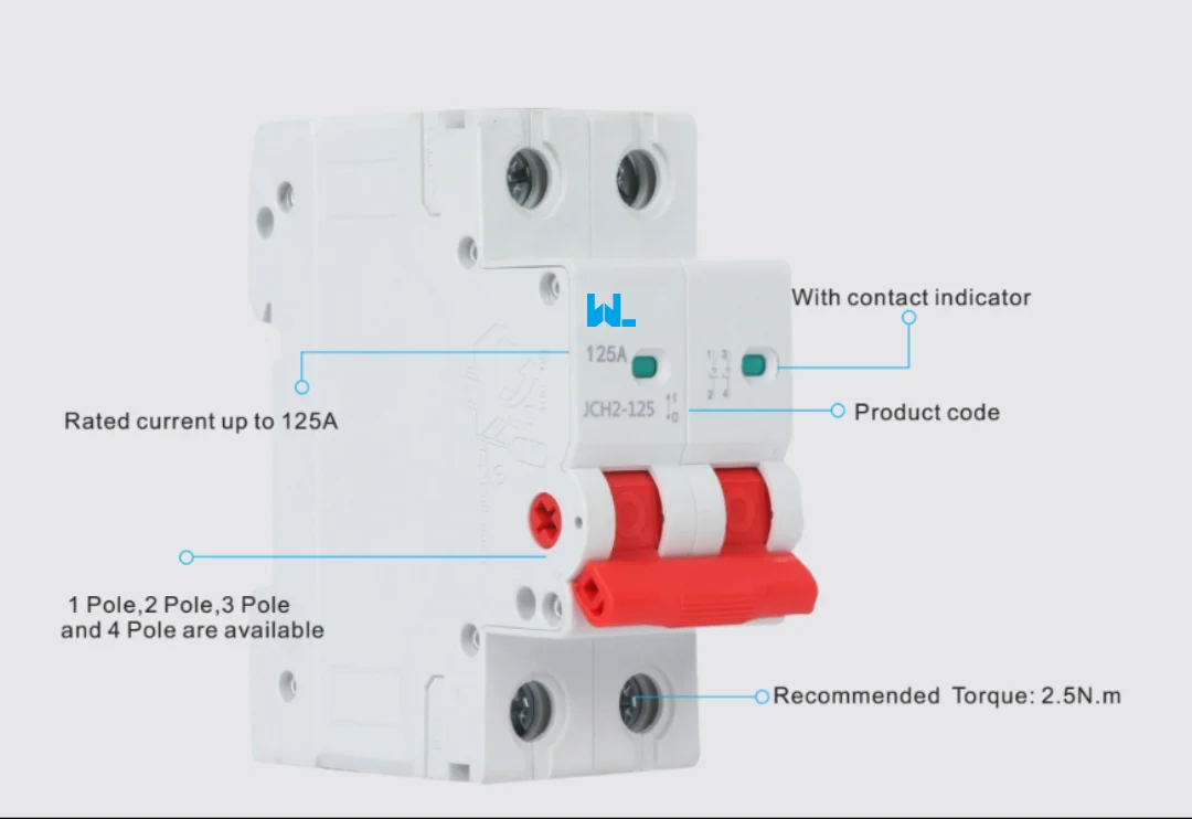 Lsolating Switch JCH2-125 Main Switch Isolator 100A 125A detail image 1