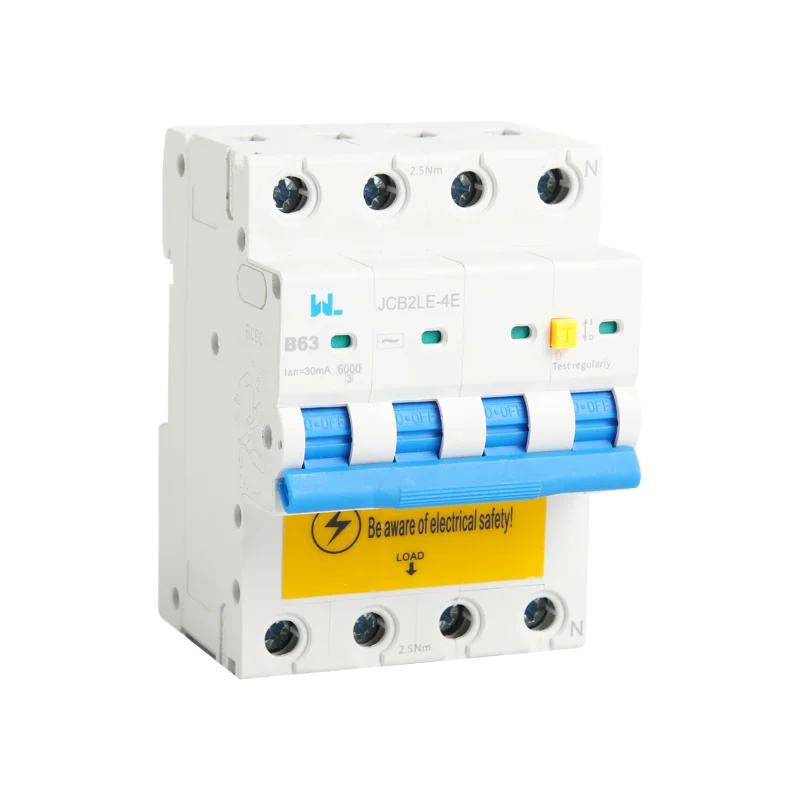 Residual Current Circuit Breaker JCB2LE-4E 4P 4 Pole RCBO 6kA Gallery image 3