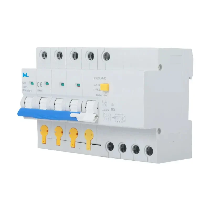 Residual Current Operated Circuit Breaker RCBO JCB3LM-80 ELCB Earth Leakage Circuit Breaker Gallery image 5