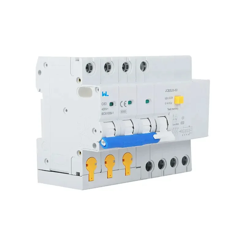 Two-pole RCBO application for an EV charger