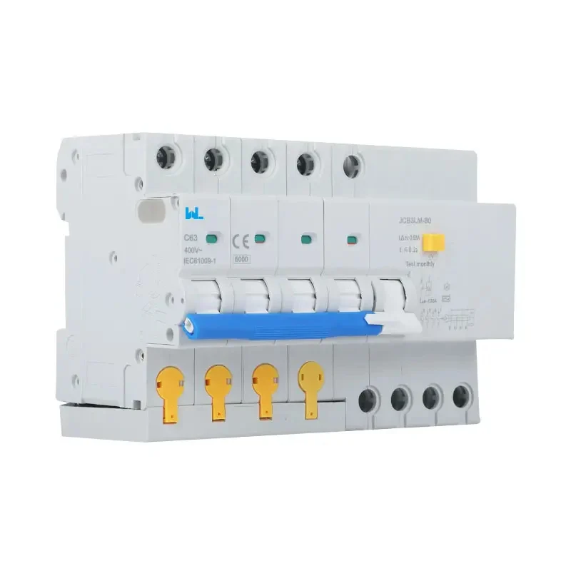 EV charger RCBO mounted in a distribution enclosure