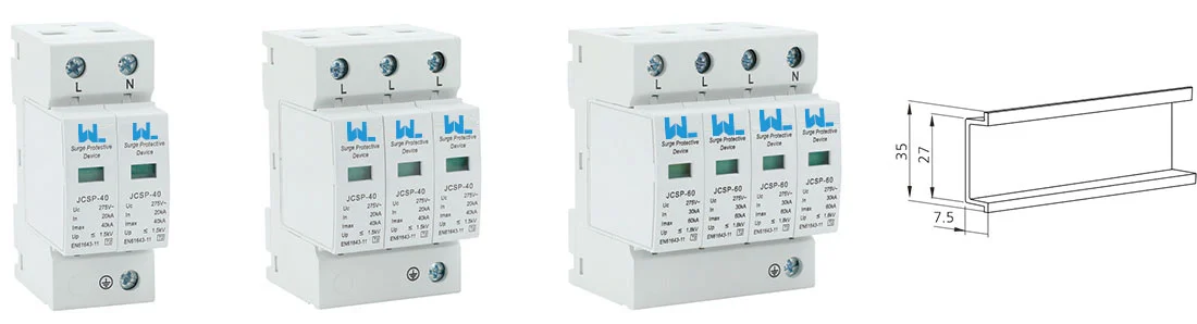 AC Surge Protective Device JCSP-40 20/40kA AC Surge protection Device detail image 2
