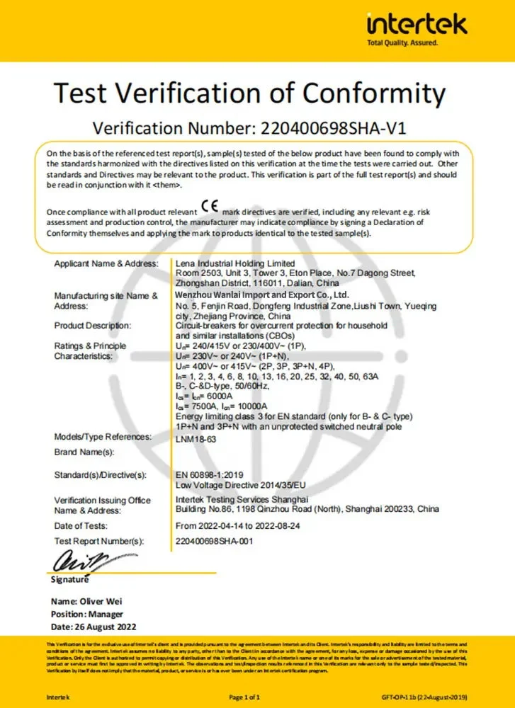 LVD-Certification