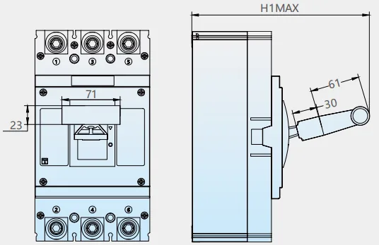 Mccb accessories extended handle detail image 2