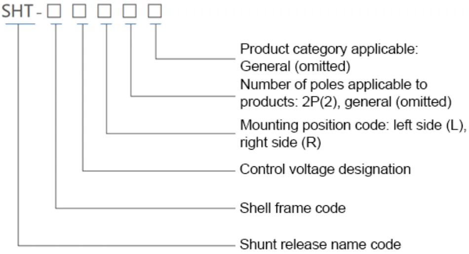 mccb accessories Shunt release with wiring or termial detail image 1