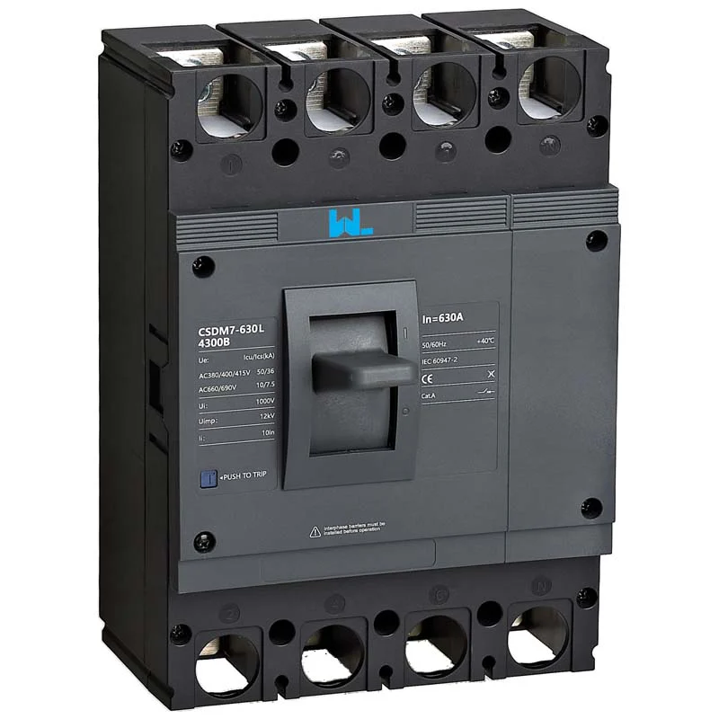 MCCB circuit breaker CSDM7-630L-4300 4P CSDM7 Series thermal magnetic type breaker 400V/690V 630 amp 4 Poles Gallery image 1