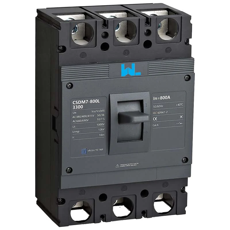 MCCB circuit breaker CSDM7-800L-3300 3P CSDM7 SeriesMCCB electronic circuit breaker 380V/690V 800A 3 poles lSIG breaker Gallery image 1
