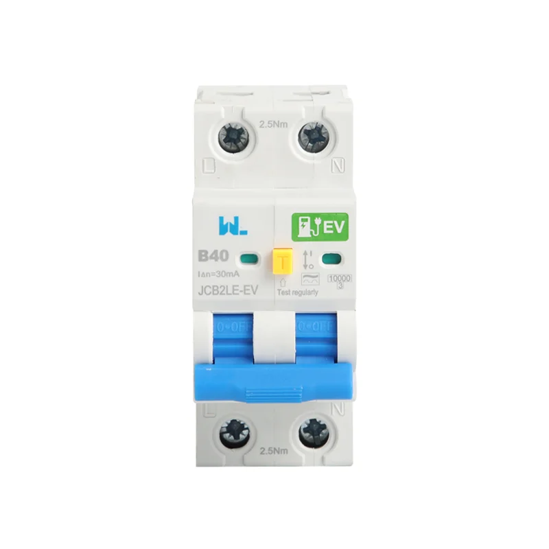 RCBO Residual Current Circuit Breaker With Over Current and Leakage protection,Differential circuit breaker JCB2LE-EV 2 Pole Gallery image 2