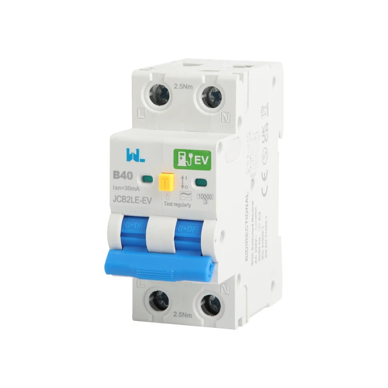 RCBO Residual Current Circuit Breaker With Over Current and Leakage protection,Differential circuit breaker JCB2LE-EV 2 Pole Gallery image 3