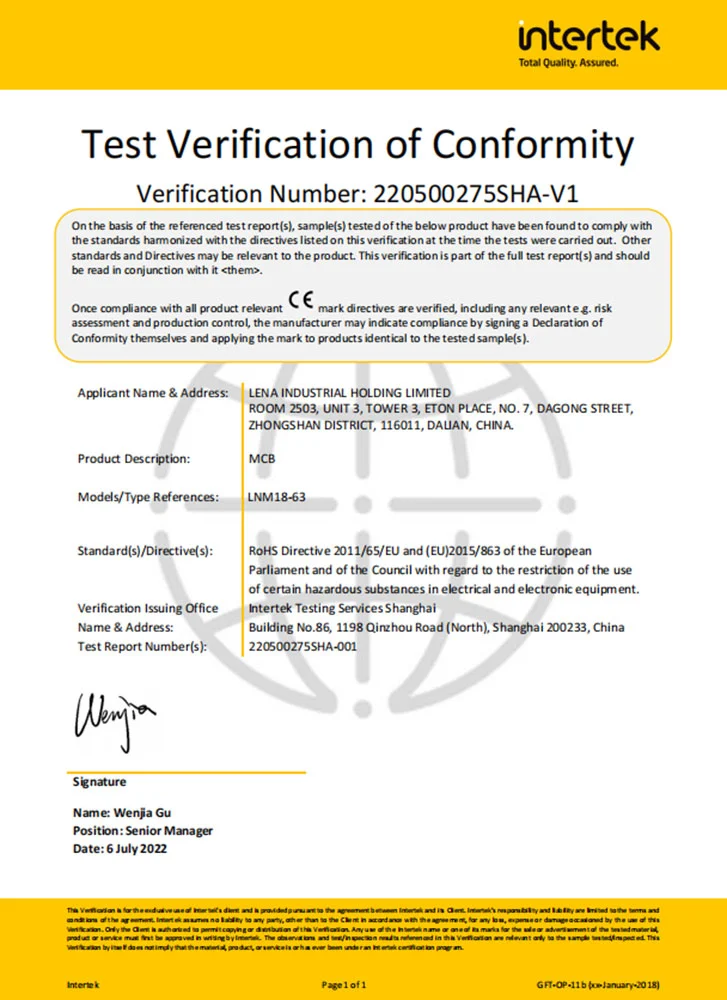 ROHS-certification