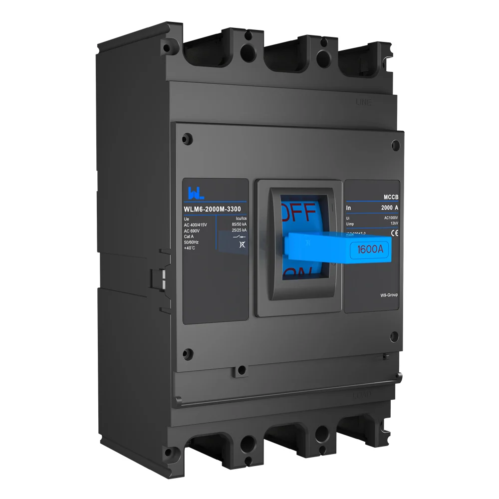 MCCB circuit breaker WLM6-2000A-3300 3P/4P WLM6 Series thermal magnetic type breaker 400V/690V 2000 amp 3/4 Poles Gallery image 2