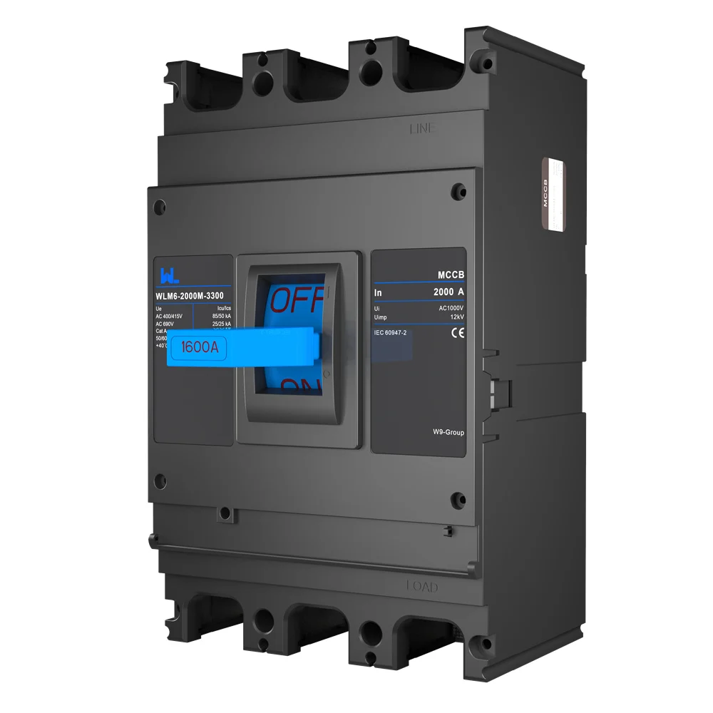 MCCB circuit breaker WLM6-2000A-3300 3P/4P WLM6 Series thermal magnetic type breaker 400V/690V 2000 amp 3/4 Poles Gallery image 3