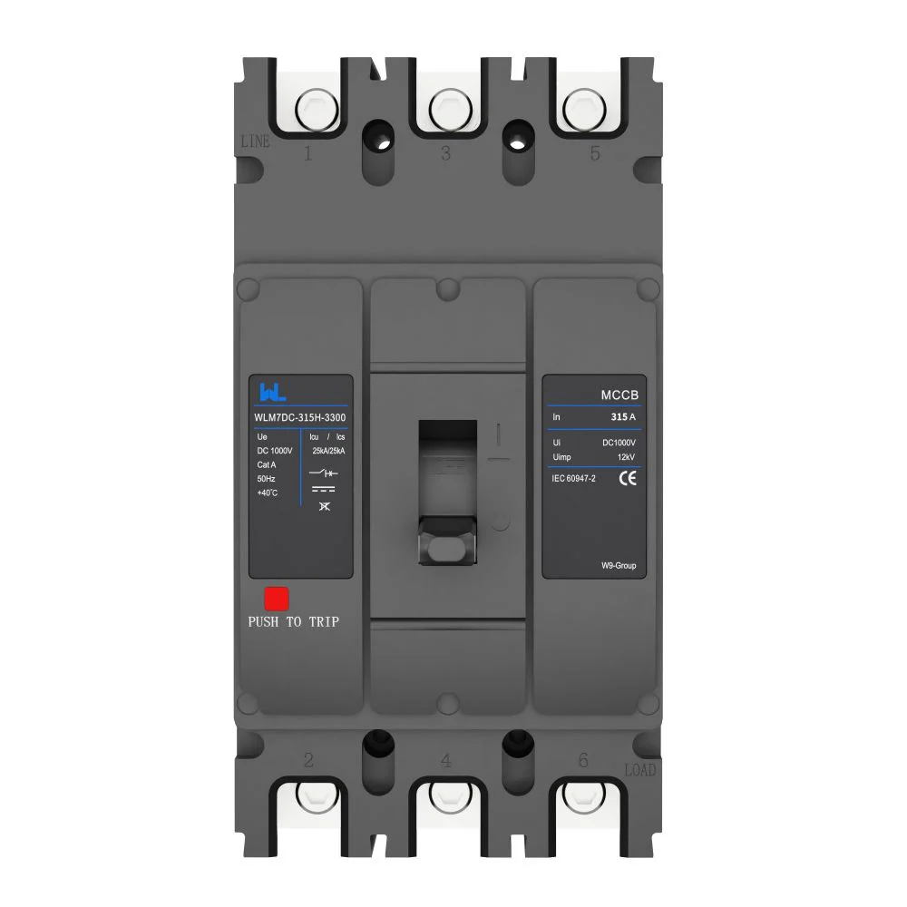 WLM7DC-315A-3300 2P/3P WLM7DC Series Photovoltaic solar type dc mccb 250vdc/500vdc/750VDC/1000VDC/1500VDC 315A 3 Poles Gallery image 4