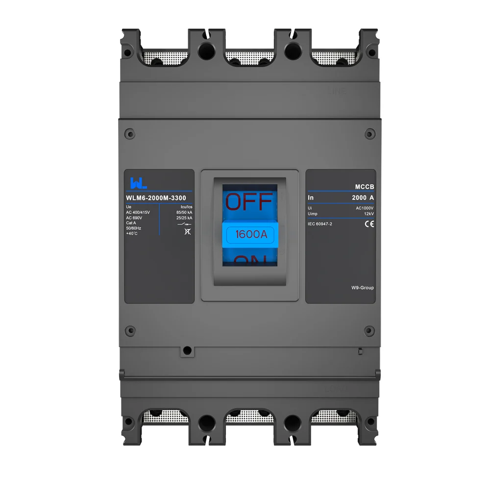 MCCB circuit breaker WLM6-2000A-3300 3P/4P WLM6 Series thermal magnetic type breaker 400V/690V 2000 amp 3/4 Poles Gallery image 4