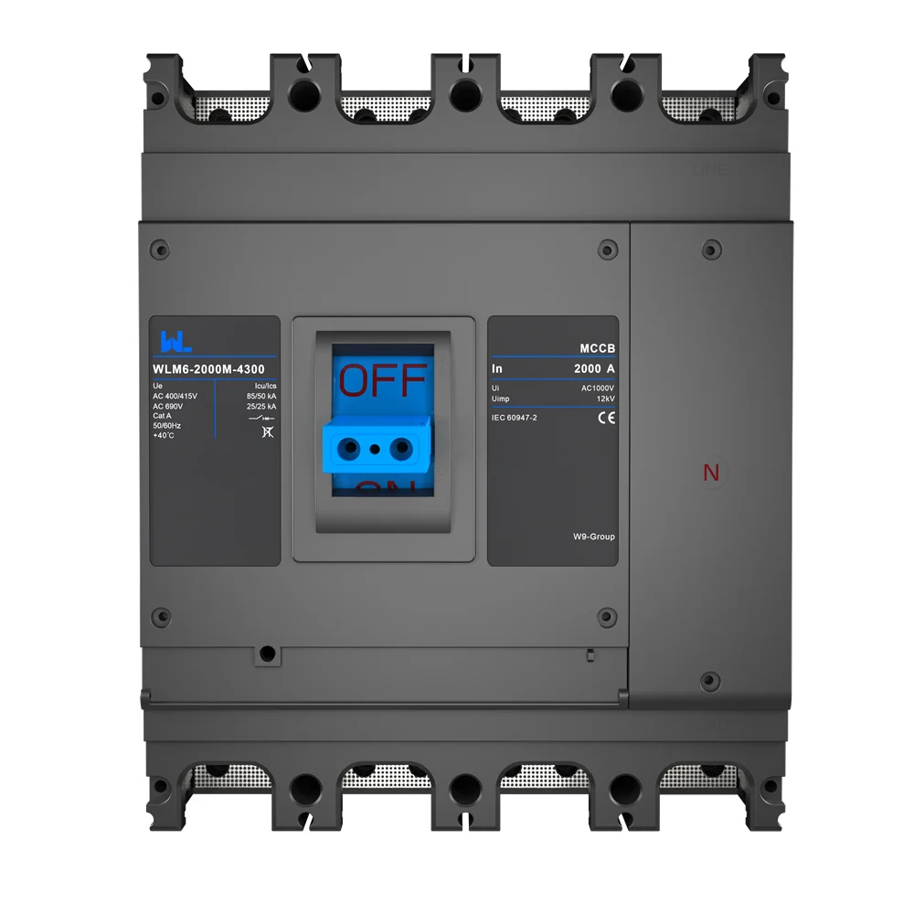 MCCB circuit breaker WLM6-2000A-3300 3P/4P WLM6 Series thermal magnetic type breaker 400V/690V 2000 amp 3/4 Poles Gallery image 5