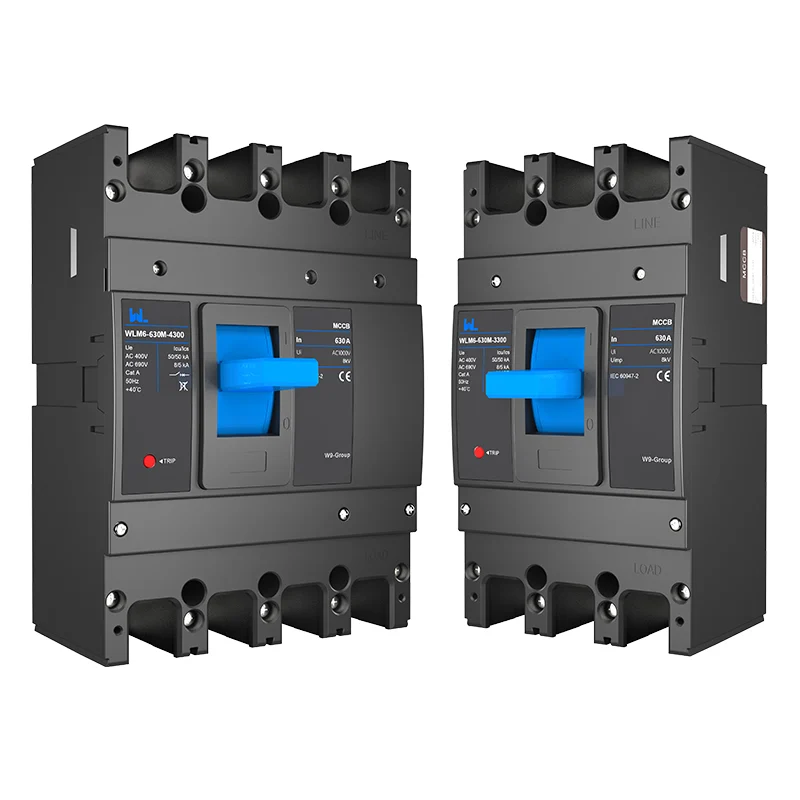 MCCB circuit breaker WLM6-630A-3300 3P/4P WLM6 Series thermal magnetic type mccb 400V/690V 630 amp 3/4 Poles Gallery image 1