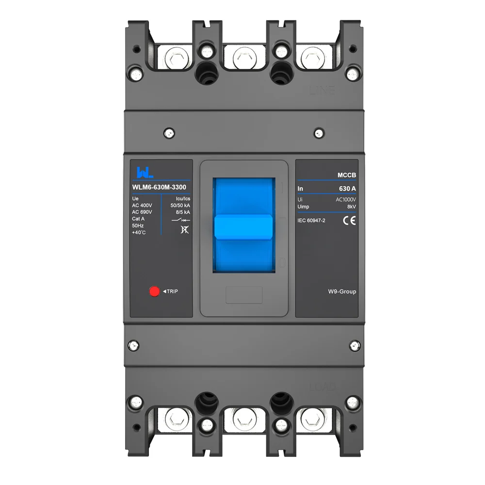 MCCB circuit breaker WLM6-630A-3300 3P/4P WLM6 Series thermal magnetic type mccb 400V/690V 630 amp 3/4 Poles Gallery image 3