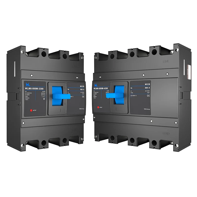 MCCB circuit breaker WLM6-800A-3300 3P/4P WLM6 Series thermal magnetic type breaker 400V/690V 800 amp 3/4 Poles Gallery image 1