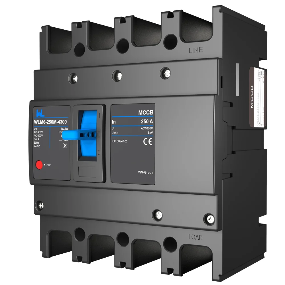 MCCB circuit breaker WLM6 Series industrial thermal magnetic type circuit breaker 400V/690V 250A 3/4 Poles Gallery image 7