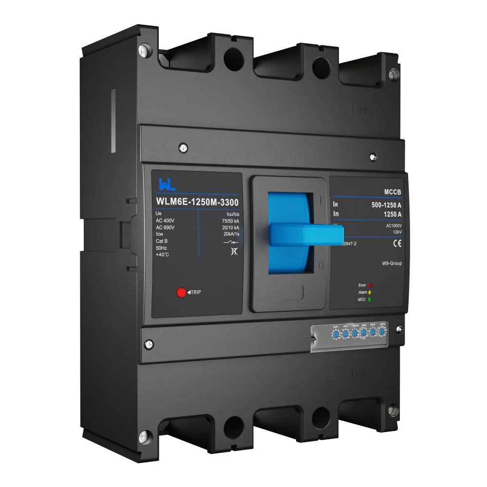 MCCB circuit breaker WLM6E-800A-3300 3P/4P WLM6E Series electronic type circuit breaker 400V/690V 800 amp 3 Poles/4 Poles built in lsig Gallery image 2