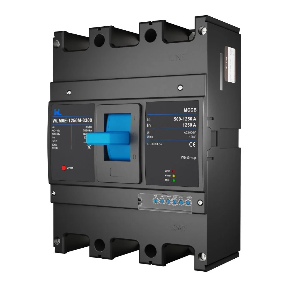 MCCB circuit breaker WLM6E-800A-3300 3P/4P WLM6E Series electronic type circuit breaker 400V/690V 800 amp 3 Poles/4 Poles built in lsig Gallery image 3