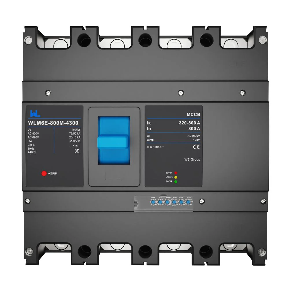 MCCB circuit breaker WLM6E-800A-3300 3P/4P WLM6E Series electronic type circuit breaker 400V/690V 800 amp 3 Poles/4 Poles built in lsig Gallery image 4