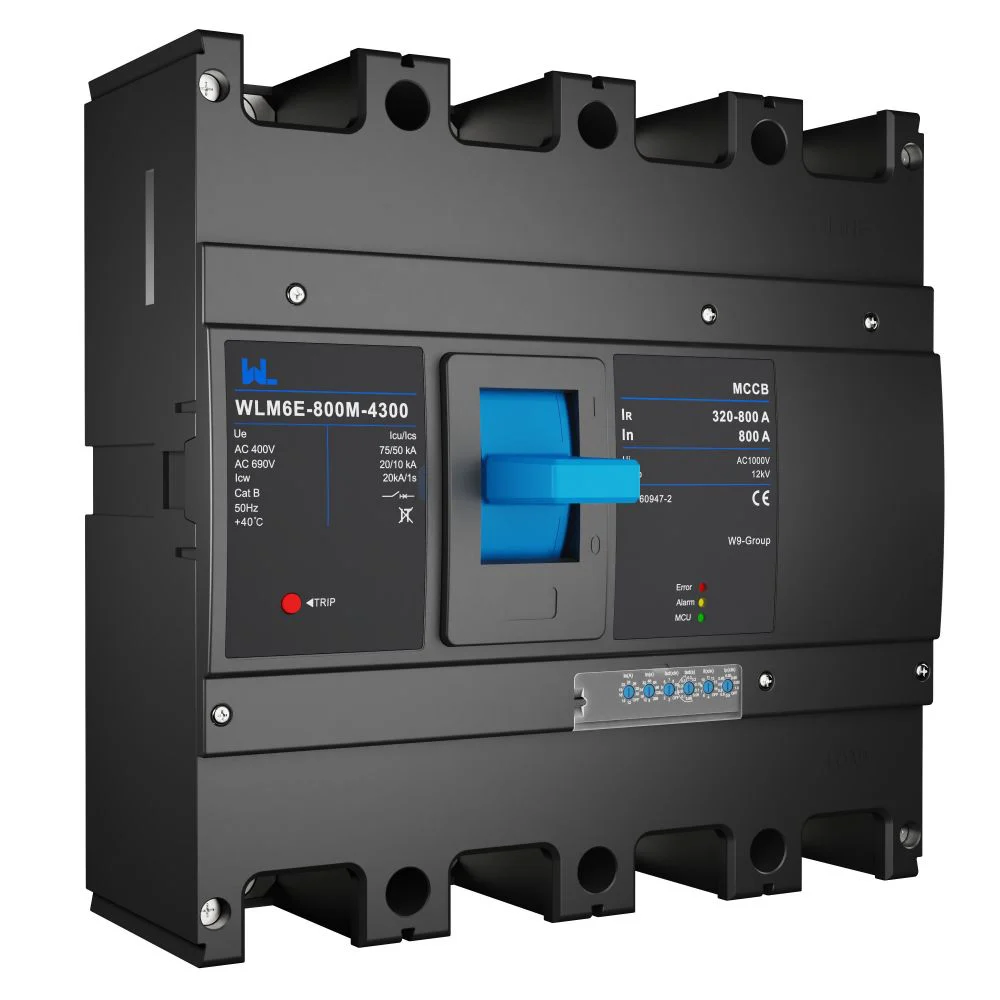 MCCB circuit breaker WLM6E-800A-3300 3P/4P WLM6E Series electronic type circuit breaker 400V/690V 800 amp 3 Poles/4 Poles built in lsig Gallery image 5