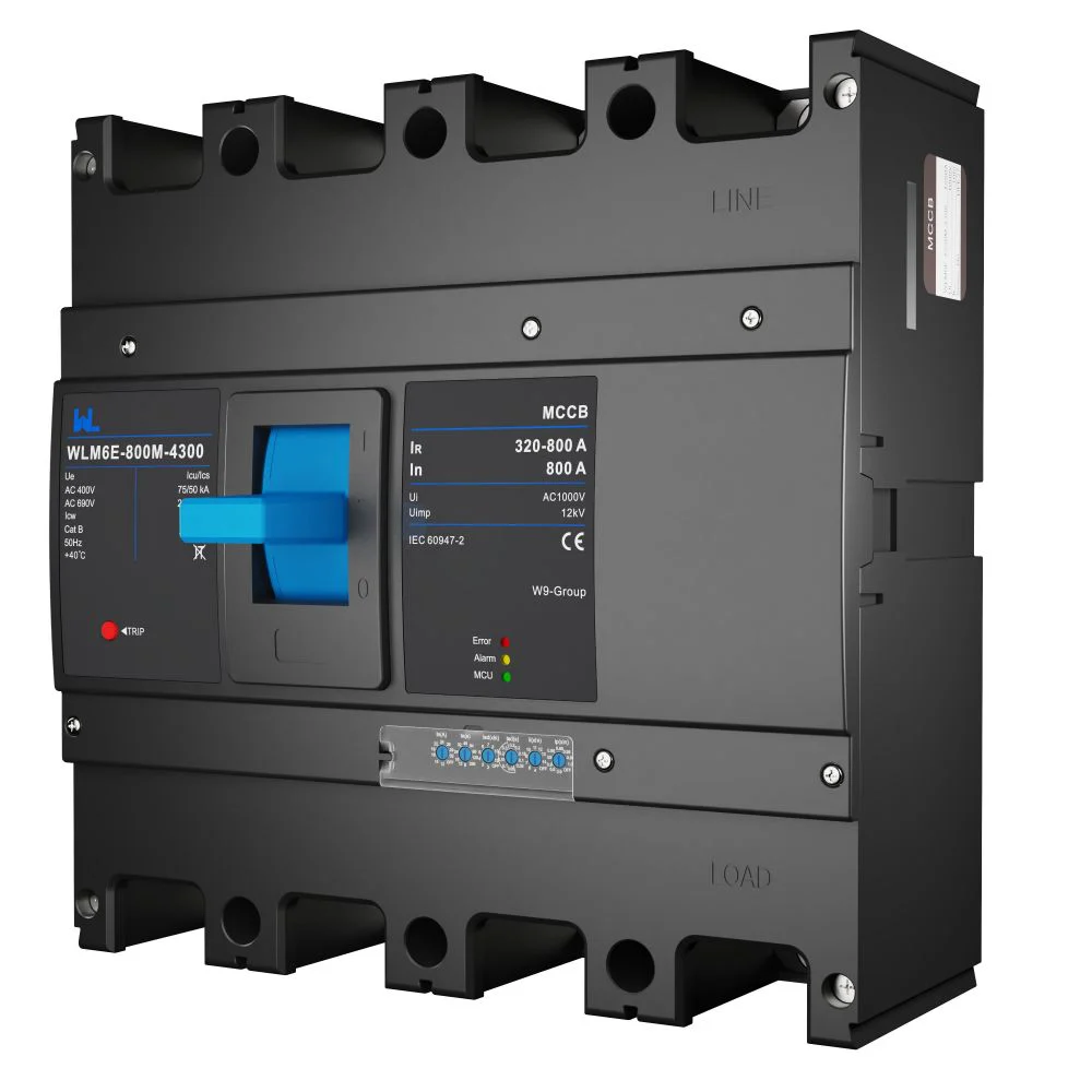 MCCB circuit breaker WLM6E-800A-3300 3P/4P WLM6E Series electronic type circuit breaker 400V/690V 800 amp 3 Poles/4 Poles built in lsig Gallery image 6
