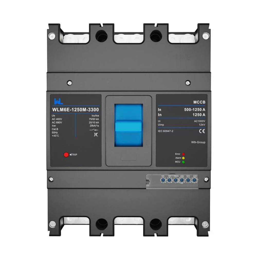 MCCB circuit breaker WLM6E-1250A-3300 3P/4P WLM6E Series MCCB 1250A electronic circuit breaker 400V/690V 3 Poles/4 Poles Gallery image 1