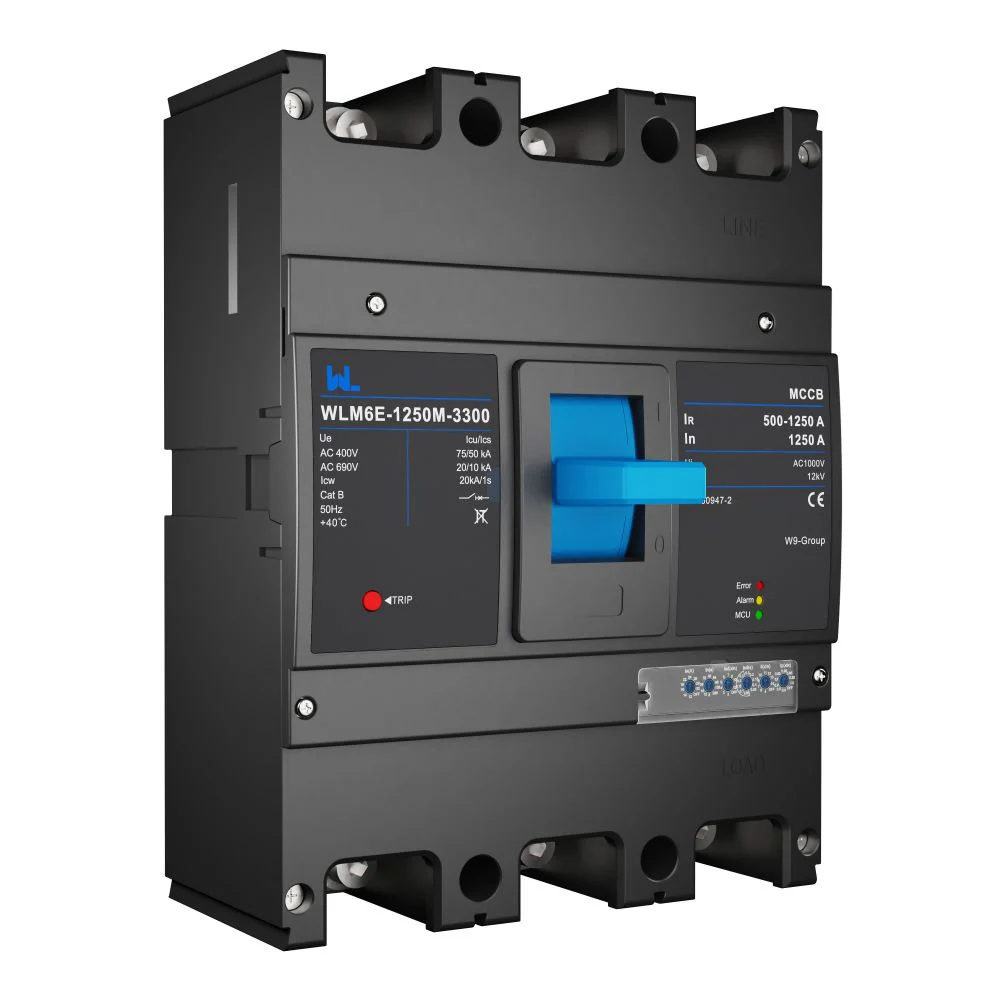 MCCB circuit breaker WLM6E-1250A-3300 3P/4P WLM6E Series MCCB 1250A electronic circuit breaker 400V/690V 3 Poles/4 Poles Gallery image 2