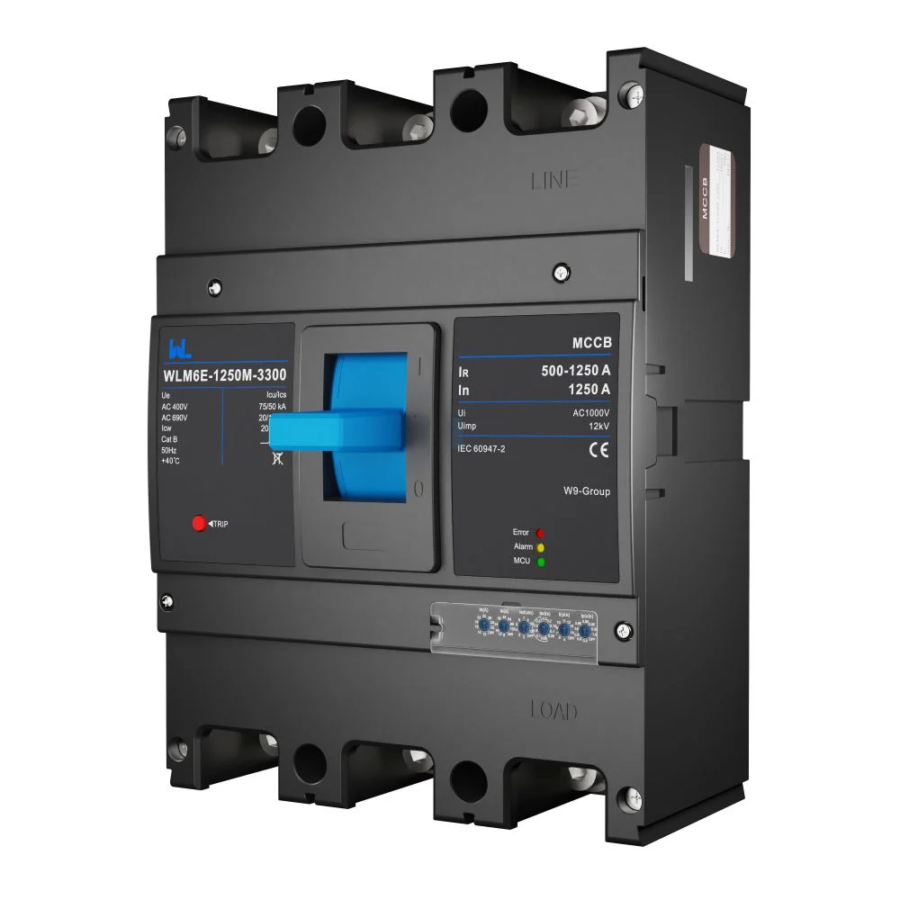 MCCB circuit breaker WLM6E-1250A-3300 3P/4P WLM6E Series MCCB 1250A electronic circuit breaker 400V/690V 3 Poles/4 Poles Gallery image 3