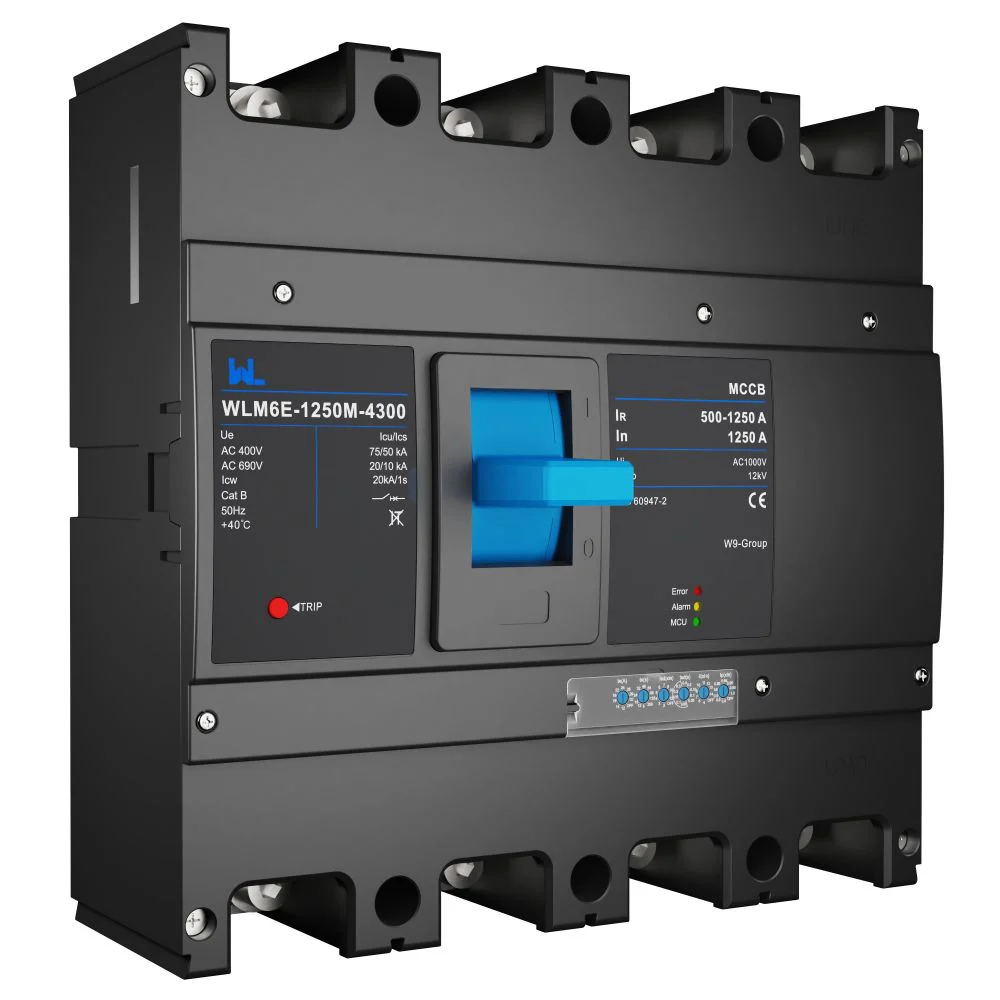 MCCB circuit breaker WLM6E-1250A-3300 3P/4P WLM6E Series MCCB 1250A electronic circuit breaker 400V/690V 3 Poles/4 Poles Gallery image 5