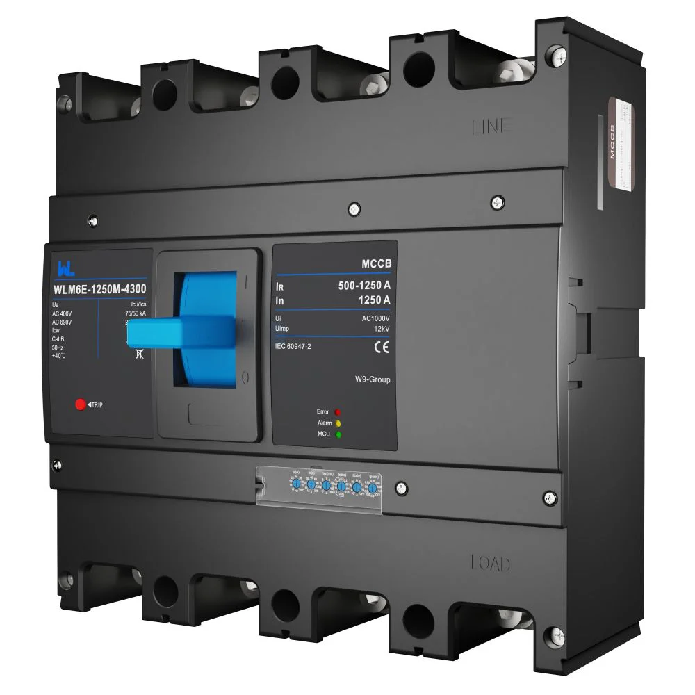 MCCB circuit breaker WLM6E-1250A-3300 3P/4P WLM6E Series MCCB 1250A electronic circuit breaker 400V/690V 3 Poles/4 Poles Gallery image 6