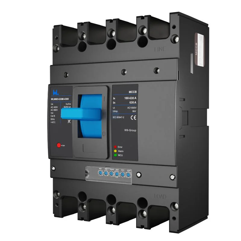 MCCB circuit breaker WLM6E-630A-3300 3P/4P WLM6E SeriesMCCB electronic circuit breaker 400V/690V 630A 3 poles/4 poles lsig breaker Gallery image 5