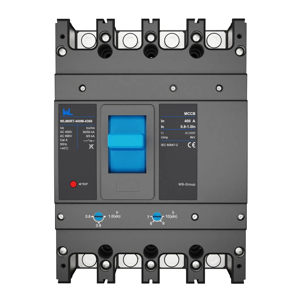 Adjustable Mccb WLM6RT-400A-3300 3P WLM6RT Series 400vac Thermal magnetic type moulded case circuit breaker 400V/690V MCCB 400A 3 Poles Gallery image 4
