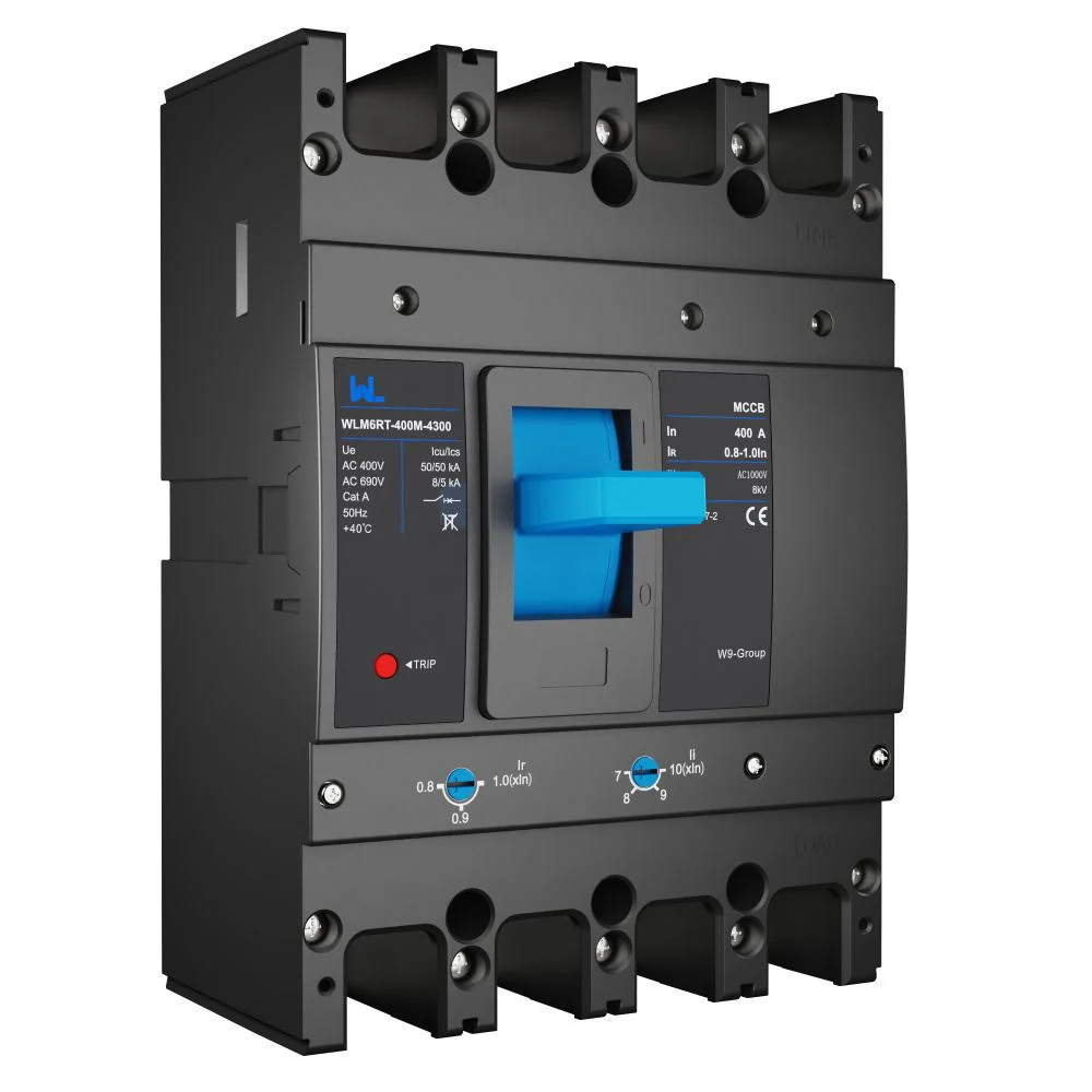 Adjustable Mccb WLM6RT-400A-3300 3P WLM6RT Series 400vac Thermal magnetic type moulded case circuit breaker 400V/690V MCCB 400A 3 Poles Gallery image 6