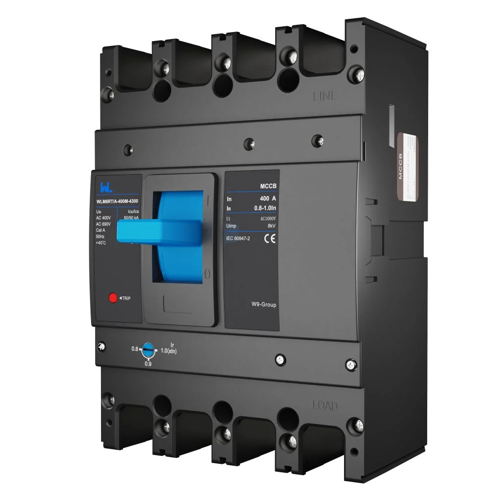 Adjustable Mccb WLM6RT-400A-3300 3P WLM6RT Series 400vac Thermal magnetic type moulded case circuit breaker 400V/690V MCCB 400A 3 Poles Gallery image 8