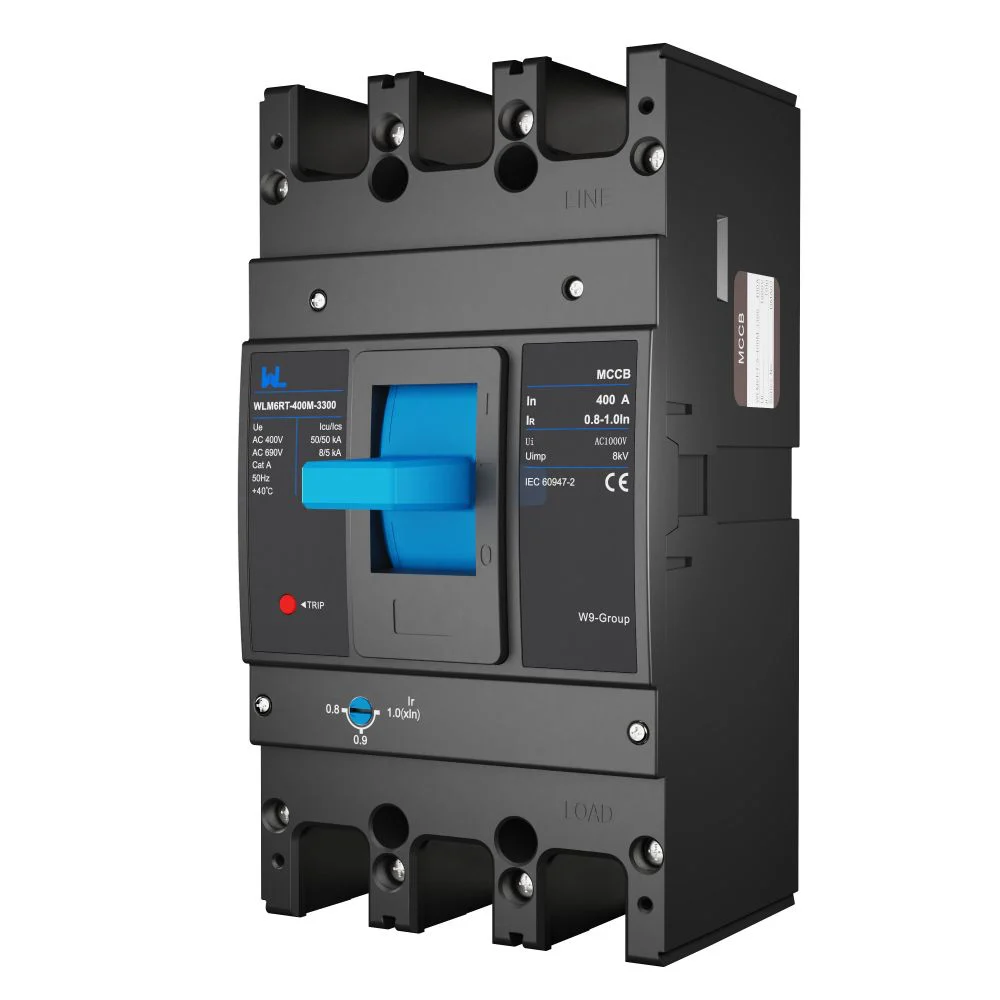 Adjustable Mccb WLM6RT-400A-3300 3P WLM6RT Series 400vac Thermal magnetic type moulded case circuit breaker 400V/690V MCCB 400A 3 Poles Gallery image 9