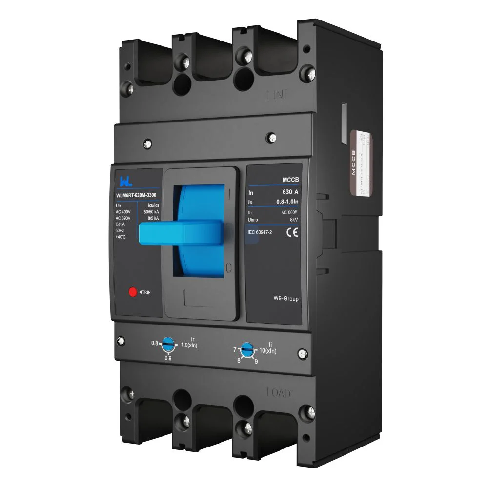 Adjustable Mccb WLM6RT-630A-3300 3P WLM6RT Series thermal magnetic type 400V/690V mccb 630A 3 Poles Gallery image 4