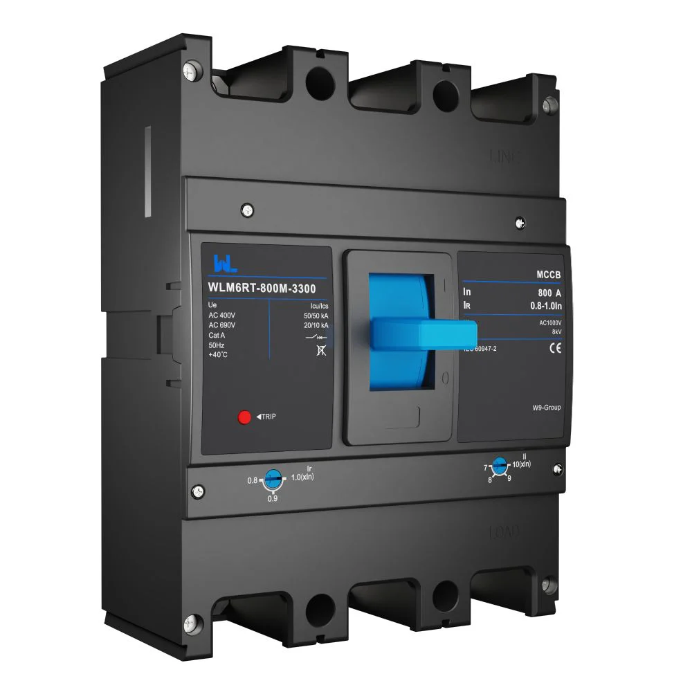 Adjustable Mccb WLM6RT-800A-3300 3P WLM6RT Series Molded Case Circuit Breaker breaker 400V/690V 800 amp 3 Poles Gallery image 3