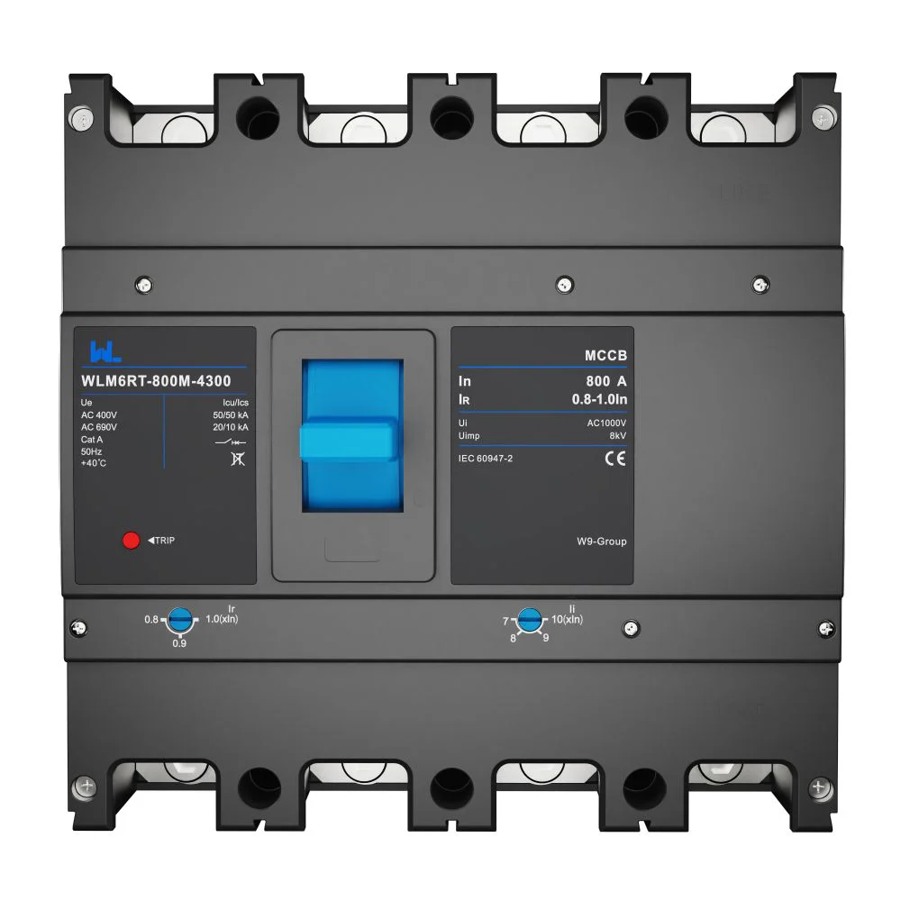 Adjustable Mccb WLM6RT-800A-3300 3P WLM6RT Series Molded Case Circuit Breaker breaker 400V/690V 800 amp 3 Poles Gallery image 4