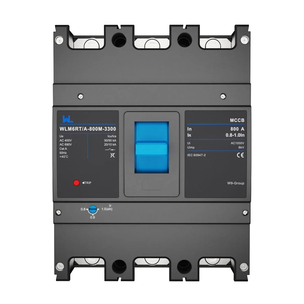 Adjustable Mccb WLM6RT-800A-3300 3P WLM6RT Series Molded Case Circuit Breaker breaker 400V/690V 800 amp 3 Poles Gallery image 8